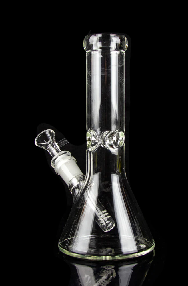 8.5" The Tribal Beaker Glass Water Pipe – Black (AL6221BK) | Classic Beaker Bong with Tribal Print | Durable Borosilicate Glass | Smooth Hits for Dry Herb or Wax